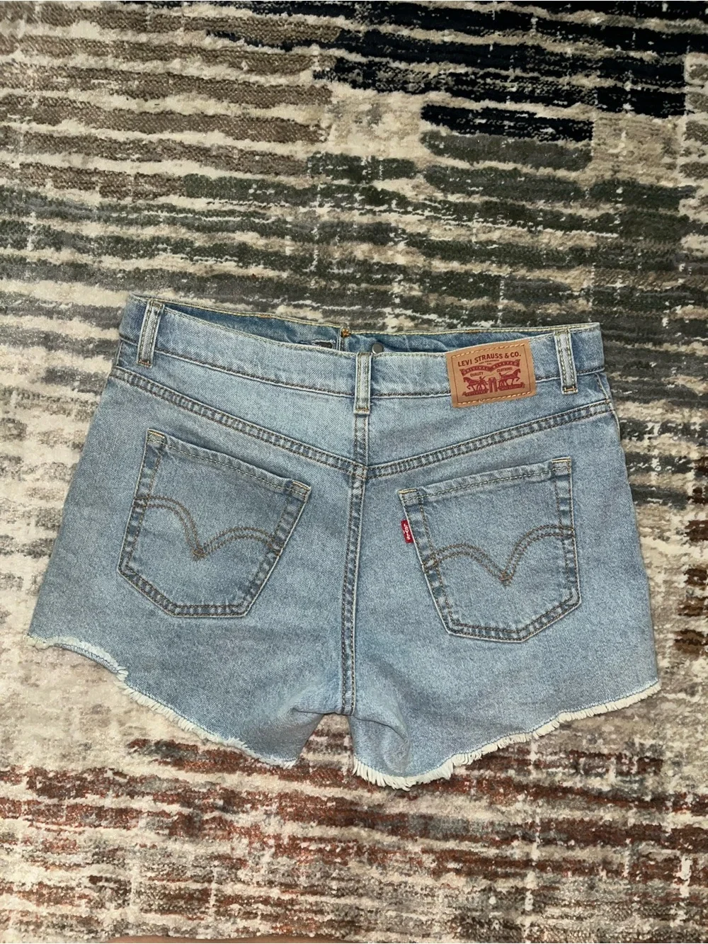 Levi's A-Line Light Blue Denim Shorts
